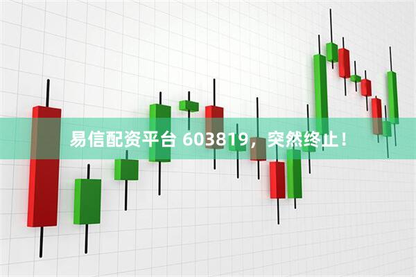 易信配资平台 603819，突然终止！